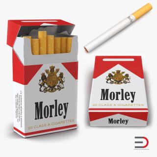 3D Cigarettes Morley Collection model